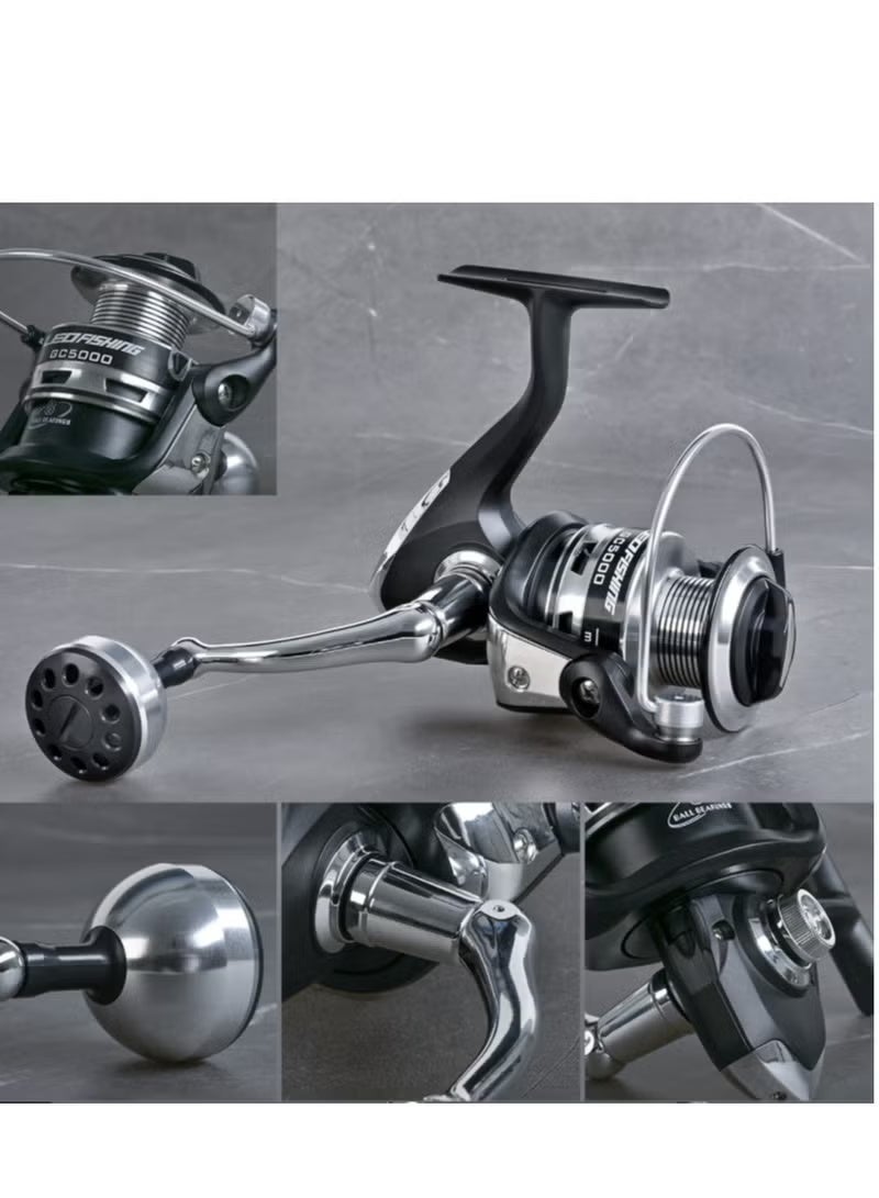 LEOFISHING Telescopic Sea Fishing Rod Set with GC1000 Spinning Reel – 2.14m Ultra Light Carbon Fiber Portable Fishing Rod Combo with Full Tackle Kit for Saltwater & Freshwater Fishing - Image 5